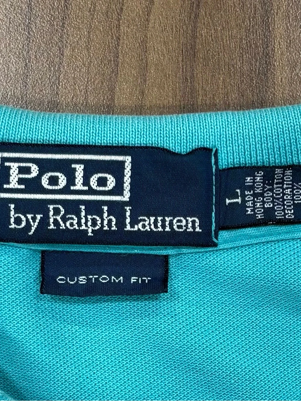 Vintage Polo Ralph Lauren Scorpion All-Over Embroidered Polo Shirt - Turquoise